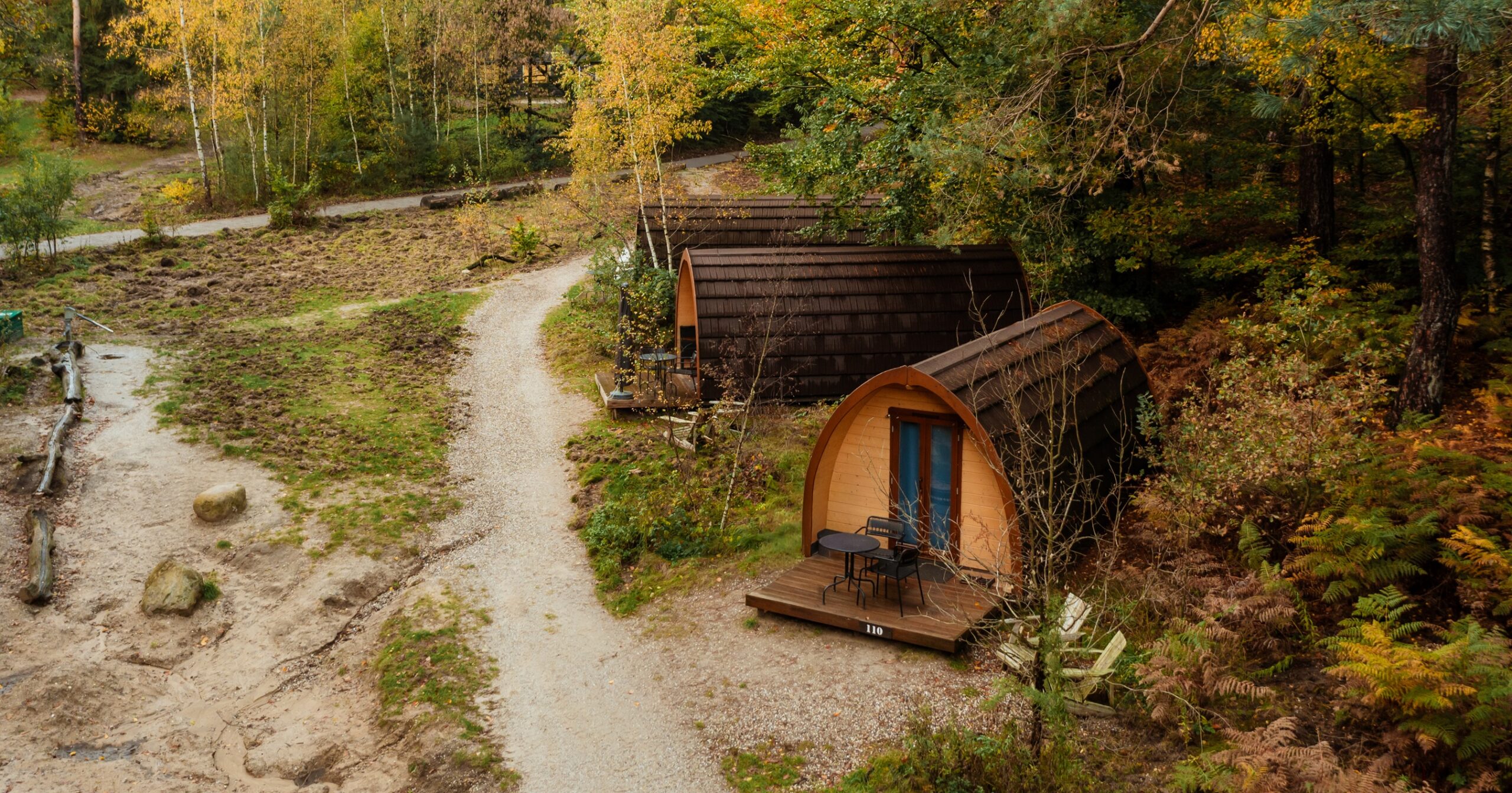 Superior pods buitenplaats beekhuizen herfst