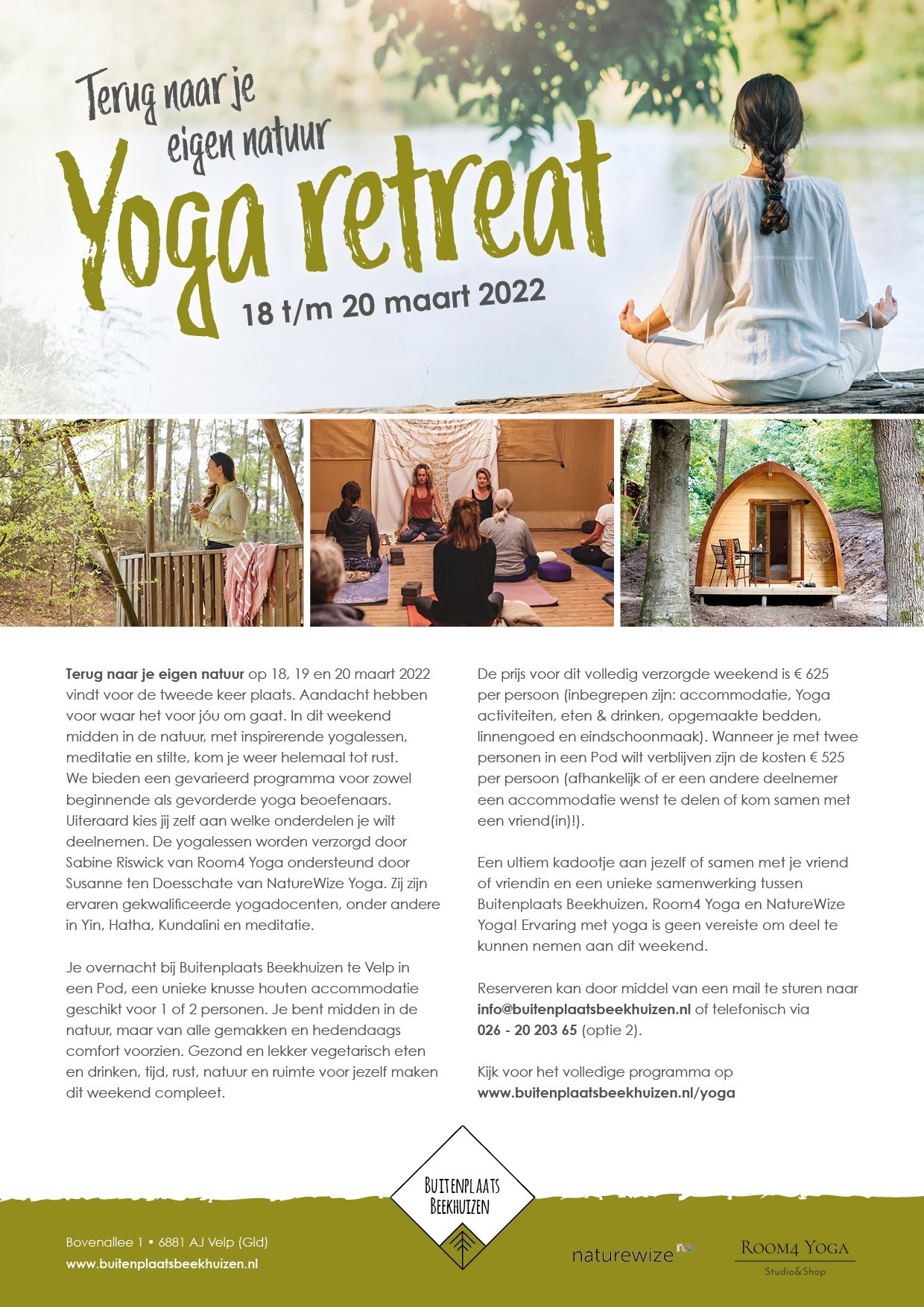 Terug naar jouw eigen natuur  met een Yoga retreat!